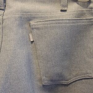 Vtg Y2K Levis 517 Dacron Polyester 34 X 30 Light Gray straight leg retro cowboy